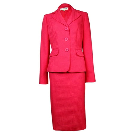 - Evan Picone Women's Classic Time Weave Pattern Skirt Suit