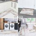 thumbnail image 6 of Kitchen Rugs and Mats Non Skid Washable White and Brown Marble Kitchen Mat and Rug Set,Floor Cushion Waterproof Rug,Rubber Backed Area Rugs for Kitchen Laundry, 6 of 7