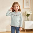 thumbnail image 2 of xaweyi Girls Sweatshirts Crew Pullover Long Sleeved Clothes Cute Embroidery Versatile Top,Sizes 18-24 Months, 2 of 6