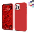 thumbnail image 1 of Entronix Funda de Silicona para iPhone 12 Pro Max, Suave Al Tacto, Antiarañazos y Antigolpes, Color Rojo, 1 of 8