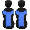 thumbnail image 1 of Dingln Asientos De Coches 4pcs Cover Set Asientos Copiloto del Conductor Protector Auto Universal Interior De Accesorios (Azul Negro), 1 of 5