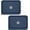 Dark blue, variant on Replacement Lids for Pyrex 7210-PC 3 Cup Rectangle, Silicone Storage Cover Lid for Glass Bowl 2 Pack with Date Mark Red