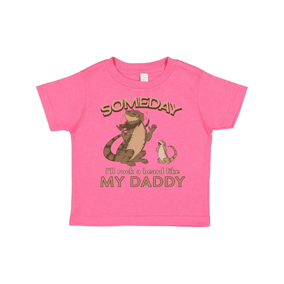 Inktastic Someday I'll Rock A Beard Like My Daddy-Bearded Dragons Boys or Girls Toddler T-Shirt