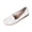 White, variant on White Womens Loafers Cutout Ventilation Breathable Lightweight Comfortable Fit Ideal For Everyday Casual Wear And Outdoor Use Size 36