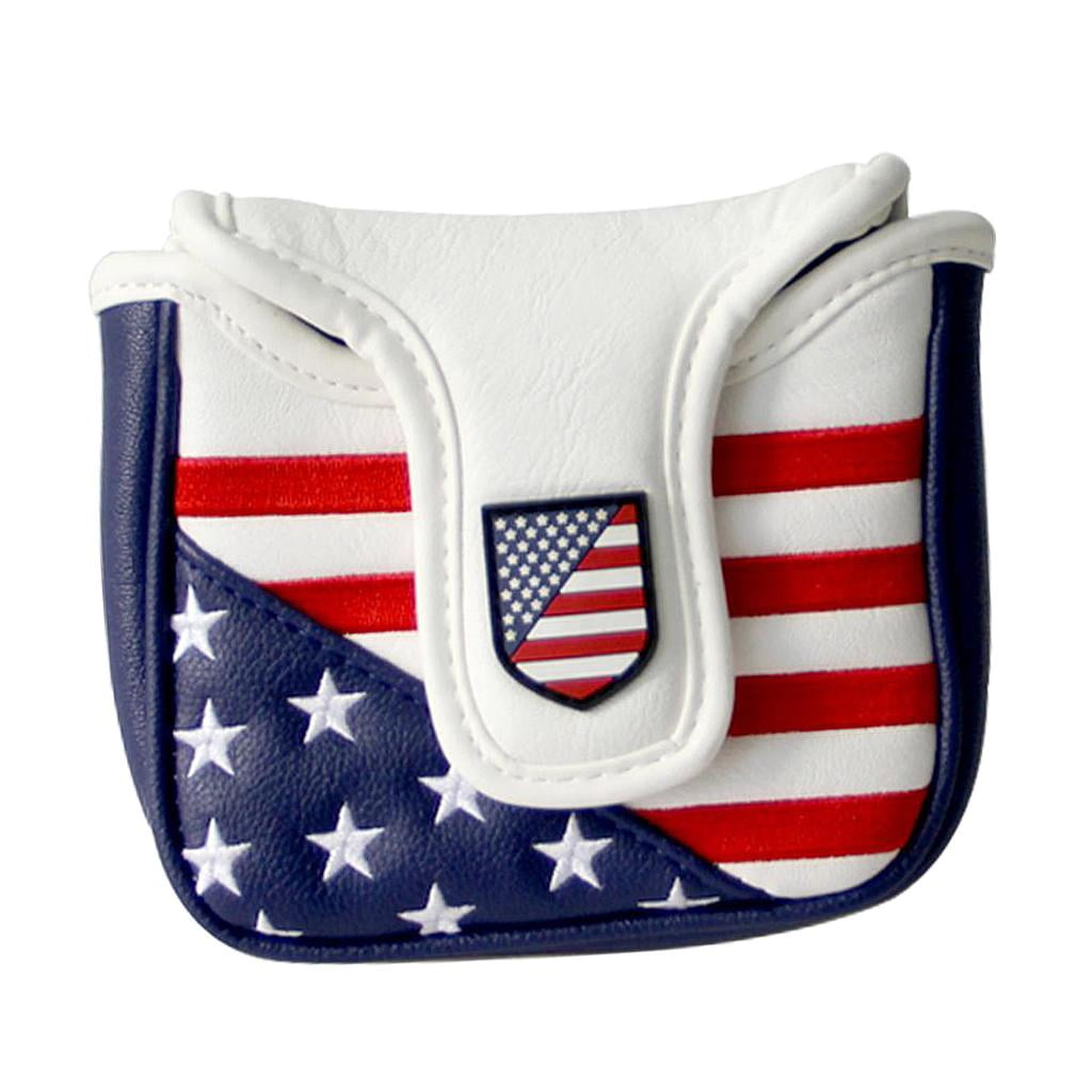 funtasica Golf Putter Cover Blade Putter Headcover Golf Club Putter Head Covers Magnetic Closure Leather For Smaller Mallet Putters