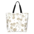 thumbnail image 1 of Fotbe Vintage Stylized White Color Bolsa Tote Estética de Lona con Estampado para Mujer - Bolsa Reutilizable de Hombro Casual para Vacaciones, Compras, Trabajo y Gimnasio, 1 of 8