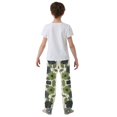 thumbnail image 4 of FORMRS Boys Pajama Pants with Pockets Size 9-10Y Kids Lounge Sleep Bottoms, Navy Flower, 4 of 8