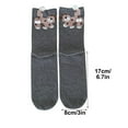 thumbnail image 2 of Cute Funny Dog Pattern Mid-Calf Socks with Balls - Breathable Cotton Blend & Stretchy Fit Novelty Socks for Women, Casual Comfortable Socks for Daily Wear Home Office School, 6.7*3in, Dark Gray, 2 of 4