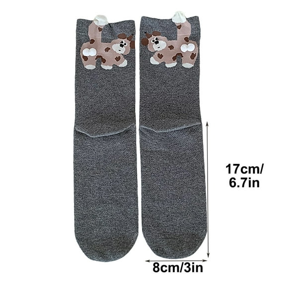 Calcetines de perro con pelotas, divertidos calcetines de perro para mujer, calcetines de tubo, calcetines de perro con pelotas ...