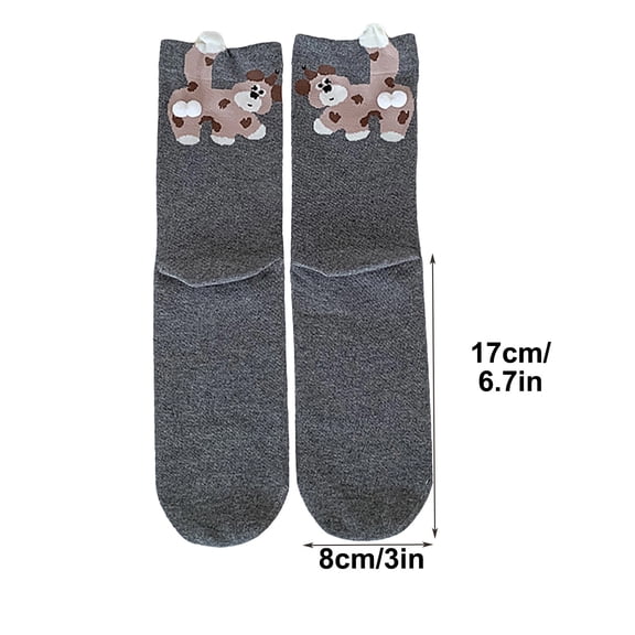 Njagoc3 1PCS·Women's Multi-Color Versatile Crew Sock Set - Breathable Comfortable Everyday & Casual Wear