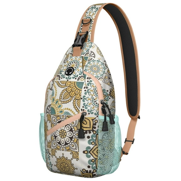 Bohemian Style Chest Bag Colorful Anti-Theft Sling Bag for Women Artistic & Comfortable