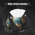 thumbnail image 5 of Sikiie Owl Globe Sculpture Leather Tissue Box Cover Rectangle, Long Tissue Box Cover, Tissue Box Holder, Tissue Holder for Bathroom, 5 of 7