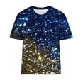 thumbnail image 4 of Fiudx Ofertas Relámpago Camiseta Informal de Manga Corta con Cuello Redondo y Estampado a La Moda para Mujer, 4 of 4