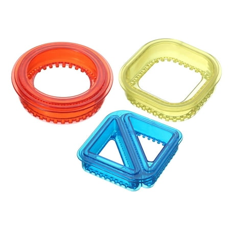 

Sandwich Cutter and Sealer great for children and Bento Box Boys and Girls Kids Lunch Durable Portable Easy to Use square triangle O
