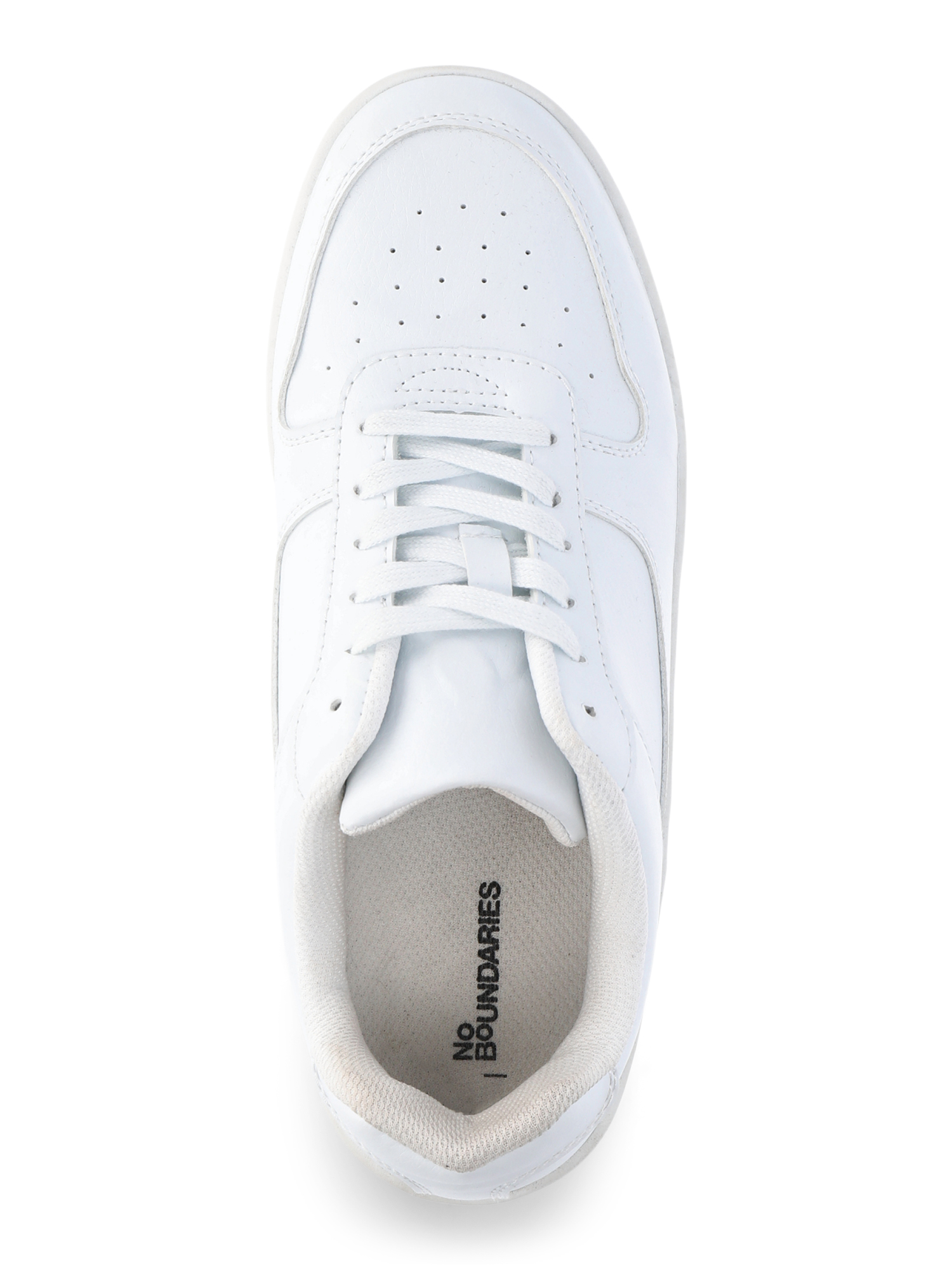 No Boundaries Women's Platform Casual Lace Up Sneakers, Wide photo 4