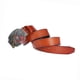 thumbnail image 5 of Cinturón de cuero con occidental para hombre, hebil de cinturón , cintura clásica - marrón única Sunnimix Western Cowboy Belt, 5 of 8