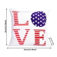 thumbnail image 3 of Independence Day Pillow Home Cushion Seat Cushion With Insert, Decorated With Love Typography And Flag-Inspired Accents For Festive Celebrations, Soft Comfortable, 3 of 7