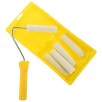 ELAYARD 1 Set Paint Roller Assorted Color Plastic Cotton for Painting Tools with Tray and Roller Holder Design