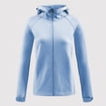 thumbnail image 4 of Chaqueta a prueba de viento para mujer, cálida, antiestática, impermeable, con capucha, cómoda, para viajes de senderismo, 4 of 7