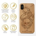 thumbnail image 4 of Case Yard Wooden Case Outside Soft TPU Silicone Slim Fit Shockproof Wood Protective Phone Cover for Girls Boys Men and Women Supports Wireless Charging Precious Memories Design case for iPhone-XS-Max, 4 of 7