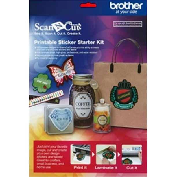 Brother Kit d'Autocollants Imprimables Sewing CAPSKIT1 ScanNcut