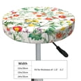 thumbnail image 4 of Wukai Spring floral Bar Chair Covers,Barstool Covers Round, Stretch Round Bar Stool Covers,Washable Stool Cushion Slipcovers for 11-14 inch-13 inch, 4 of 7