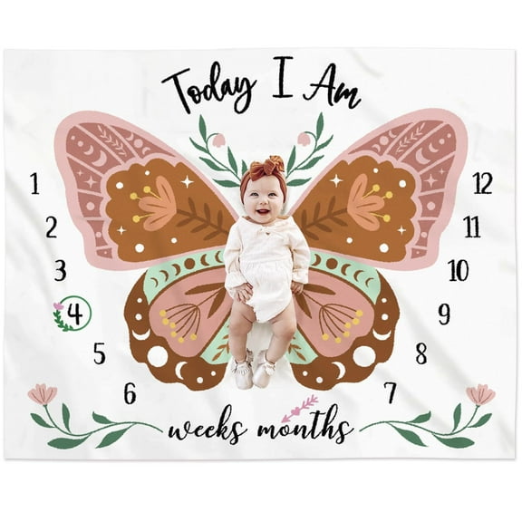 Butterfly Blanket Gift for Baby kids ,Distracted by Butterfly Print Blankets,Soft Flannel Bed Throws Lightweight Cozy Fluffy Plush Decorative Quilts,50 x 40 in