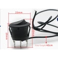 thumbnail image 3 of HUGFEGWE 1 Pair Heated Seat Switch, Universal 12V 3 Pins Car Seat Heater Switch Hi/Low/Off Round Rocker Control UA824-5082, 3 of 9