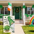 thumbnail image 2 of diyeu Happy St. Patrick''s Day Gnome Garden Flag 12x18 Double Sided Burlap, Shamrock Basket Yard Flag for Spring Seasonal Irish Holiday Farmhouse Yard Outdoor Decor(ONLY FLAG), 2 of 5