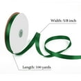 thumbnail image 7 of 5/8 inches 100 Yard Satin Ribbon for Gift Wrapping, Wedding, Crafts, Christmas,Easter, Floral, Hair, Invitation Decorations and More Forest Green, 7 of 7