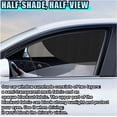 thumbnail image 3 of 2PCS Car Window Windshield Sunshade, Magnetic Double Layer Side Window Sun Shade Auto Curtain with Half Shade for Baby Protection, Car Camping Accessories for Blocking UV Rays and Heat (Front), 3 of 6