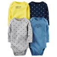 thumbnail image 1 of Carter's Baby Boys' 4 Multi-Pack Bodysuits 126g338, Assorted, Newborn, 1 of 1