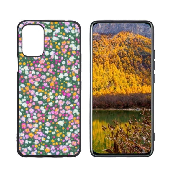 Compatible with LG K53 Phone Case, Little-Flowers-80 Case Men Women, Flexible Silicone Shockproof Case for LG K53