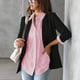 thumbnail image 3 of Camisa tipo cárdigan informal,Camisa a rayas para mujer con camisa de manga larga Cárdigan a rayas Rendimiento de primer nivel, 3 of 6