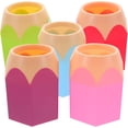 thumbnail image 4 of 5Pcs Crayon Organizers Holders, Student Pencil Holder Dispenser Cute for Classroom Standing Case Cup Pot Desk Containers Colored Office, Multicolor, 4 of 8