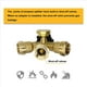 thumbnail image 5 of 2X Divisor de Propano de 3 VíAs con ManóMetro y VáLvula de , Divisor de Gas Propano de 3 Y, Adaptador de ManóMetro en para Tanque de Gas Propano LP, 5 of 5