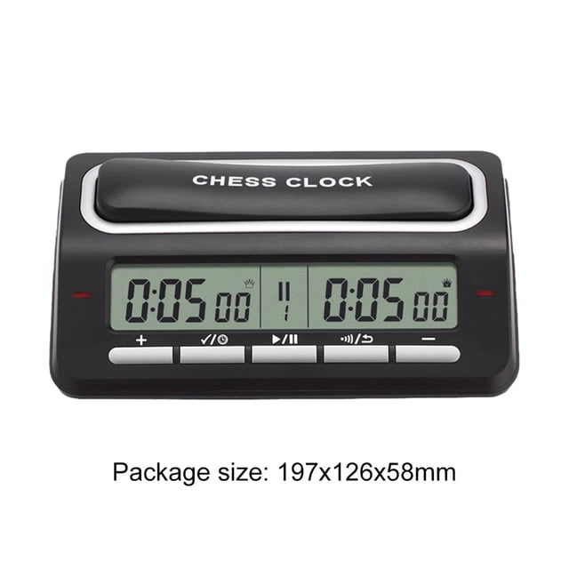 Professional Advanced Chess Digital Timer Chess Clock Count Up Down Board Game Clock Lightweight Board Game Chess Digital Timer ,Easy to Use