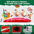 thumbnail image 4 of Trineo inflable navideño Danxilu de Papá Noel con 3 renos de 3 m, 4 of 6