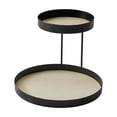 thumbnail image 2 of Double Layer Iron Tabletop Storage Tray Cosmetics Jewelry Perfume Display Rack Multi-Purpose Dresser Countertop Organizer for Lipstick Necklace Ring Perfume Bottle Bedroom Living Room Storage, 2 of 6