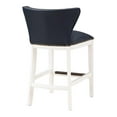 thumbnail image 6 of Comfort Pointe Marco 25" Faux Leather & Wood Counter Stool in Blue/White, 6 of 10
