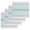 Turquoise, variant on Grey Blue Stripes Kitchen Dish Towels for Drying Dishes Set of 2, Country Modern Gradient Lines Art Waffle Weave Microfiber Hand Tea Bathroom Towels Quick Dry & Absorbent Towel 15.7x23.6