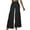 Black, variant on WIZUTIZ Linen Pants Women Lightweight Casual Loose Wide Leg Dress Pants Spandex Elastic High Waist 7/8 Length Summer Pants Solid Flowy Smocked Ruffled Trousers for Lady Tiktok Trend Items Street Beige