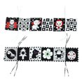 thumbnail image 1 of EeaseCA 2pcs Baby Cloth Book Pram Toy High Contrast Baby Toy Enlightenment Cloth Book, 1 of 7