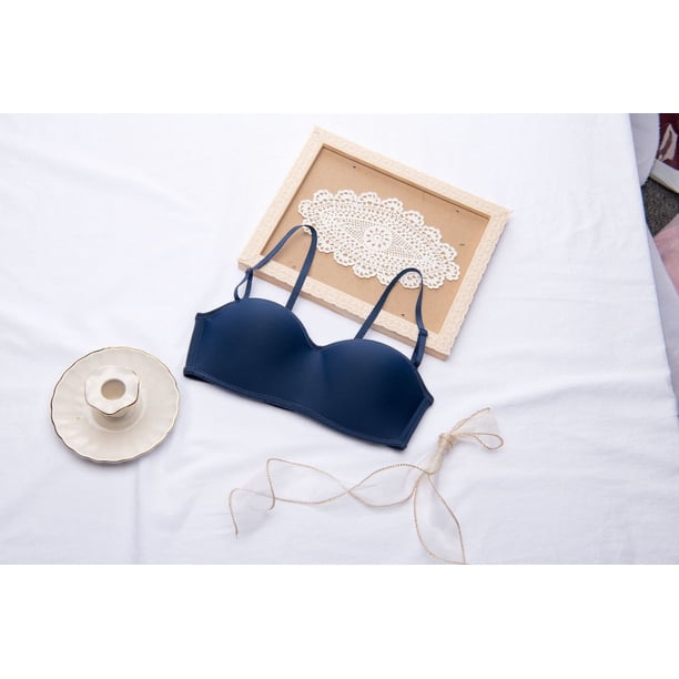 Estilo Sexy Sencillo Chica Ropa Interior 3D Ropa Interior Invisible Sin Anillos De Acero Sin Tirantes Sujetador Push Up Sin Tirantes