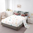 thumbnail image 5 of Homewish Merry Christmas Gifts 7-Piece Bedding Comforter Set,Vintage Red TruckKing Bedding Sets,Western Rustic Farmhouse Bed Sheets For Girls Kids,Super Cozy Room Decor Reversible, 5 of 8