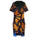 thumbnail image 5 of Vestido holgado con bolsillo y diseño de mariposa monarca azul para mujer, vestidos de moda para mujer, vestidos de verano, 5 of 7