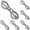 Silver, variant on HWHCGZ 1Pc Stainless Steel Scissors Anti-Rust Folding Scissors Glasses-Shaped Mini Shear for Home and Travel Use 1x3.4 Inches,Silver