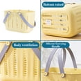 thumbnail image 6 of Bathroom Portable Shower Storage Basket, Plastic Bath Basket with Drain Holes and Handles, Large Capacity Shampoo Organizer for Student Dorm, Home Bathroom, Travel and Camping, 6 of 6