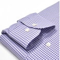 thumbnail image 2 of Ike by Ike Behar Men's Regular Fit Check Dress Shirt | Purple, 2 of 3