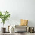 thumbnail image 3 of Simply Daisy 20-inch Square Seaweed Polyester Indoor Pillow, Egg Yolk Yellow Qty 1, 3 of 4